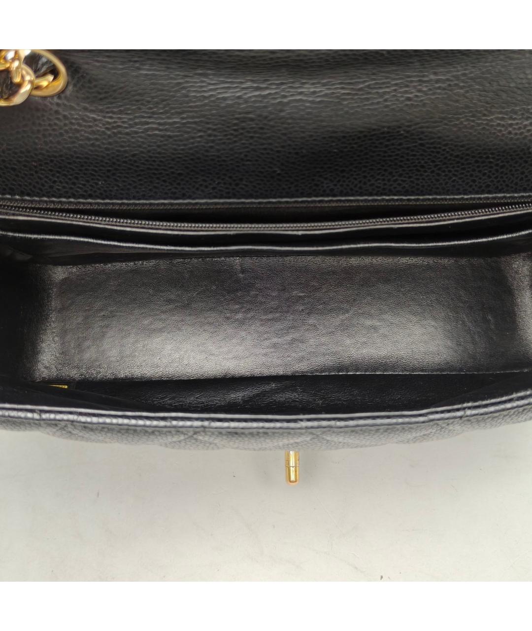 CHANEL Черная кожаная сумка через плечо, фото 8