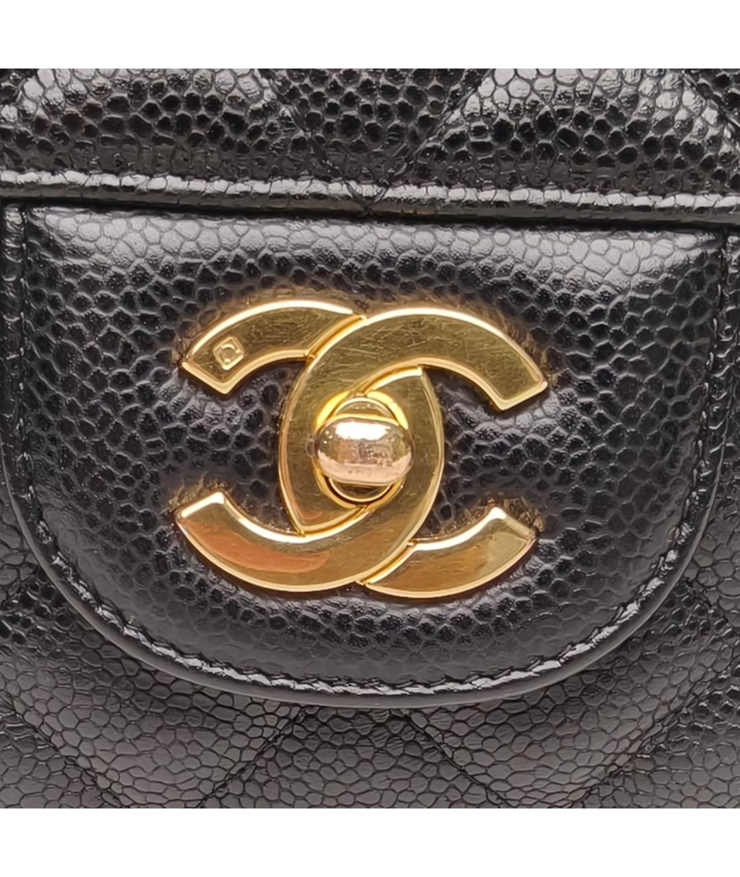 CHANEL Черная кожаная сумка через плечо, фото 7