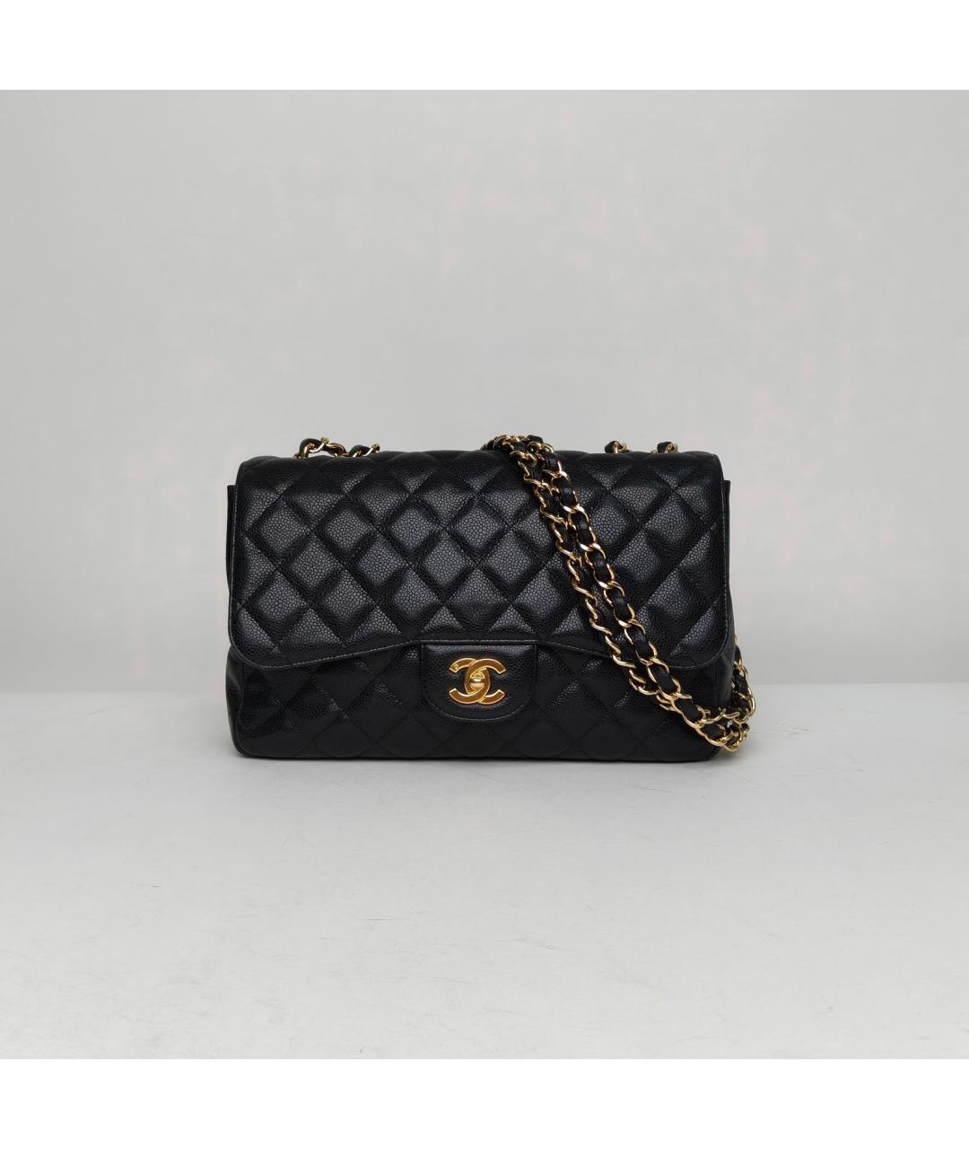 CHANEL Черная кожаная сумка через плечо, фото 2