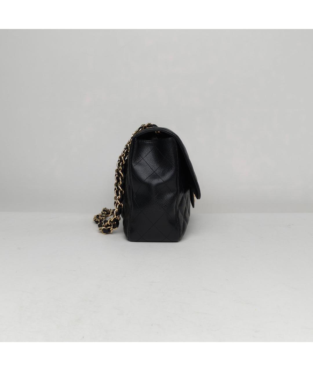 CHANEL Черная кожаная сумка через плечо, фото 5