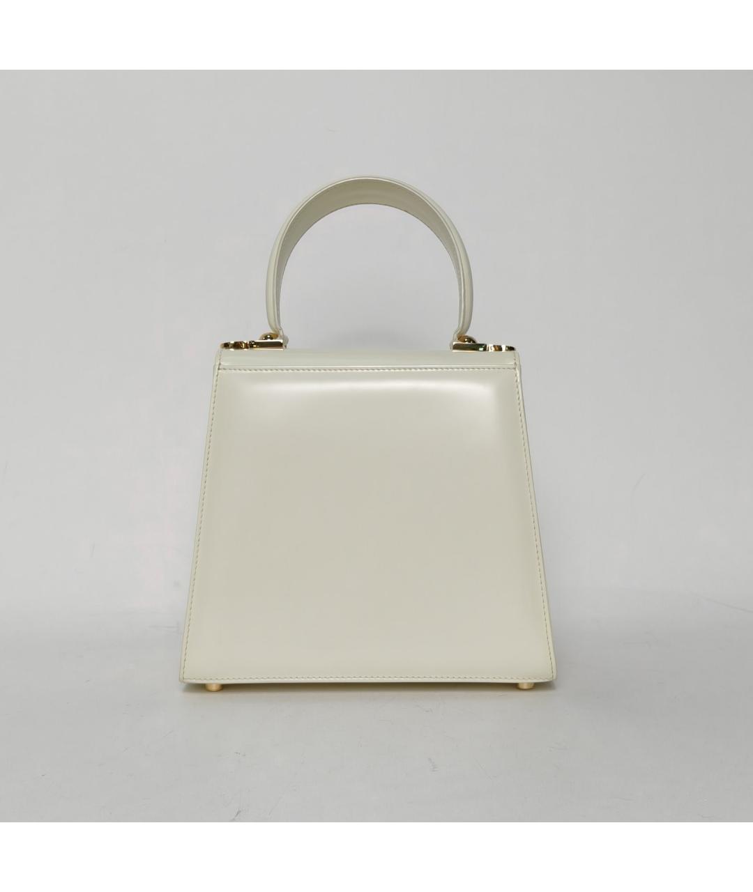 FERRAGAMO Бежевая кожаная сумка через плечо, фото 4