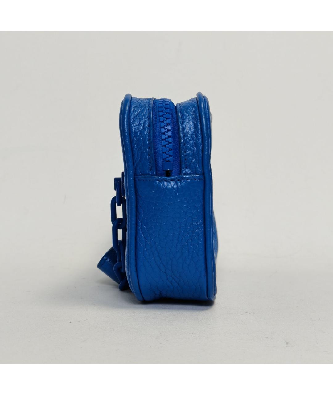 LOUIS VUITTON Синяя кожаная сумка через плечо, фото 5