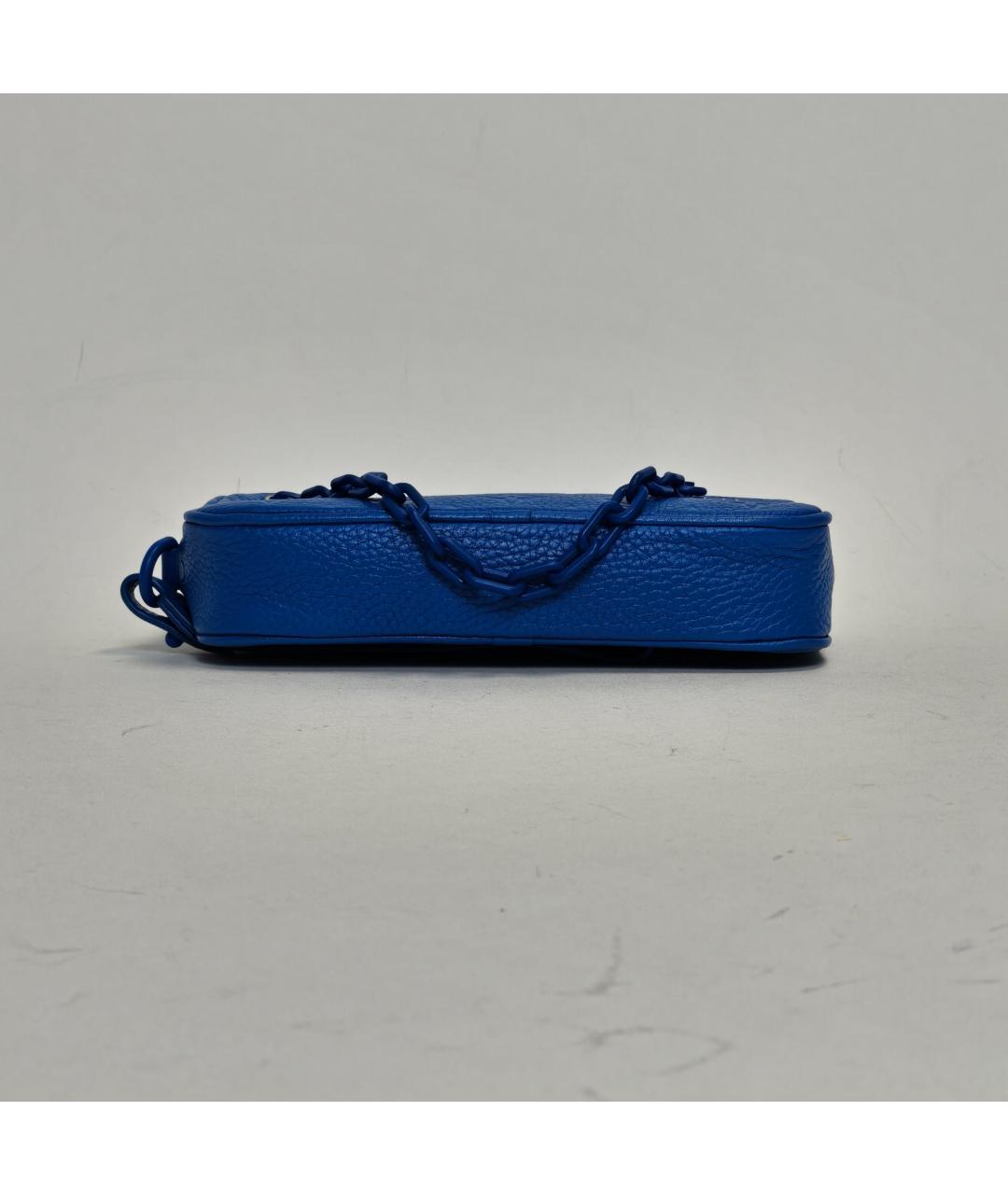 LOUIS VUITTON Синяя кожаная сумка через плечо, фото 6