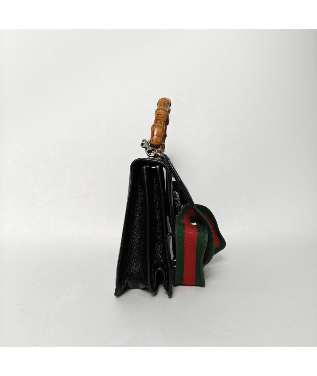 GUCCI Черная кожаная сумка через плечо, фото 3