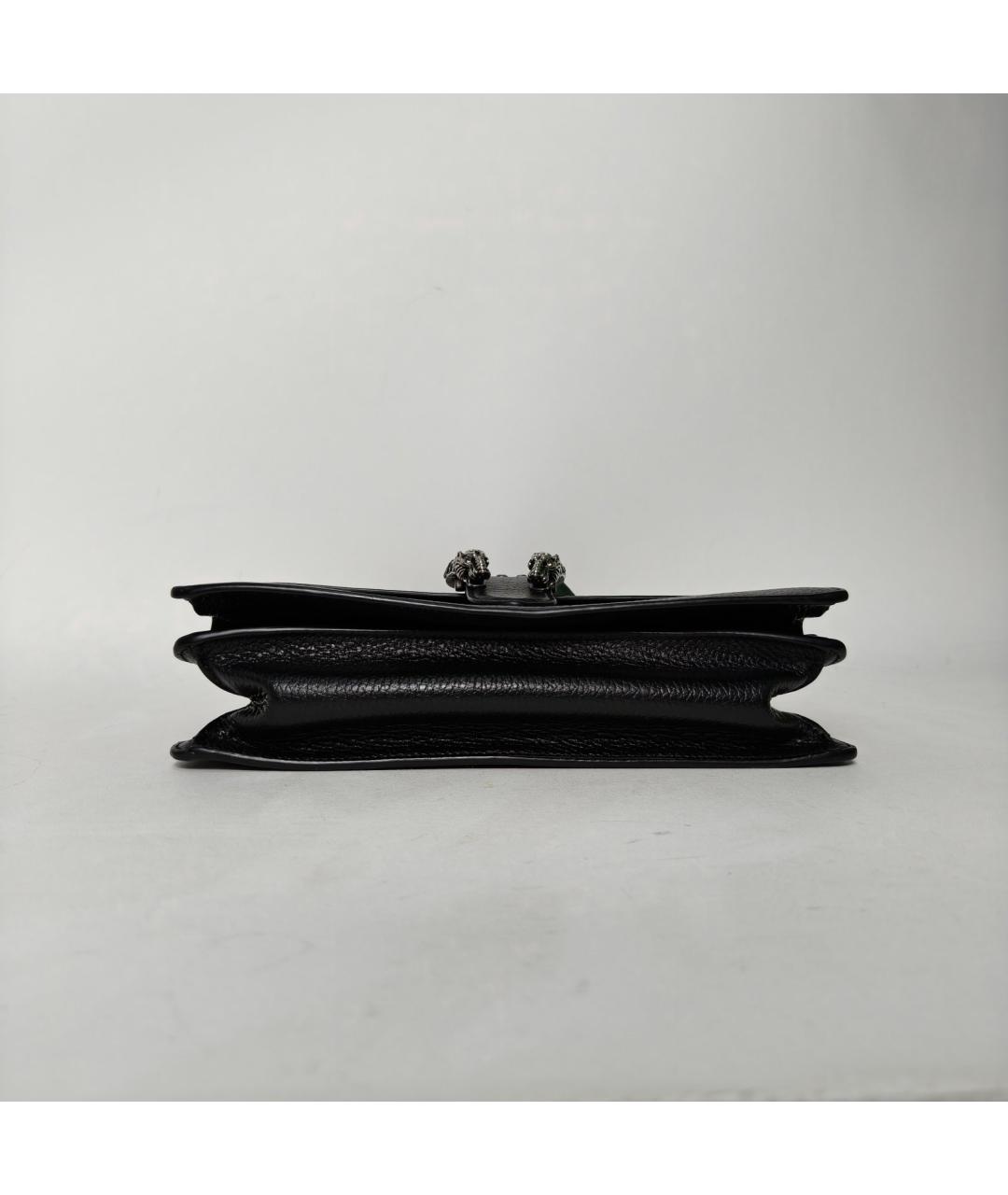 GUCCI Черная кожаная сумка через плечо, фото 6