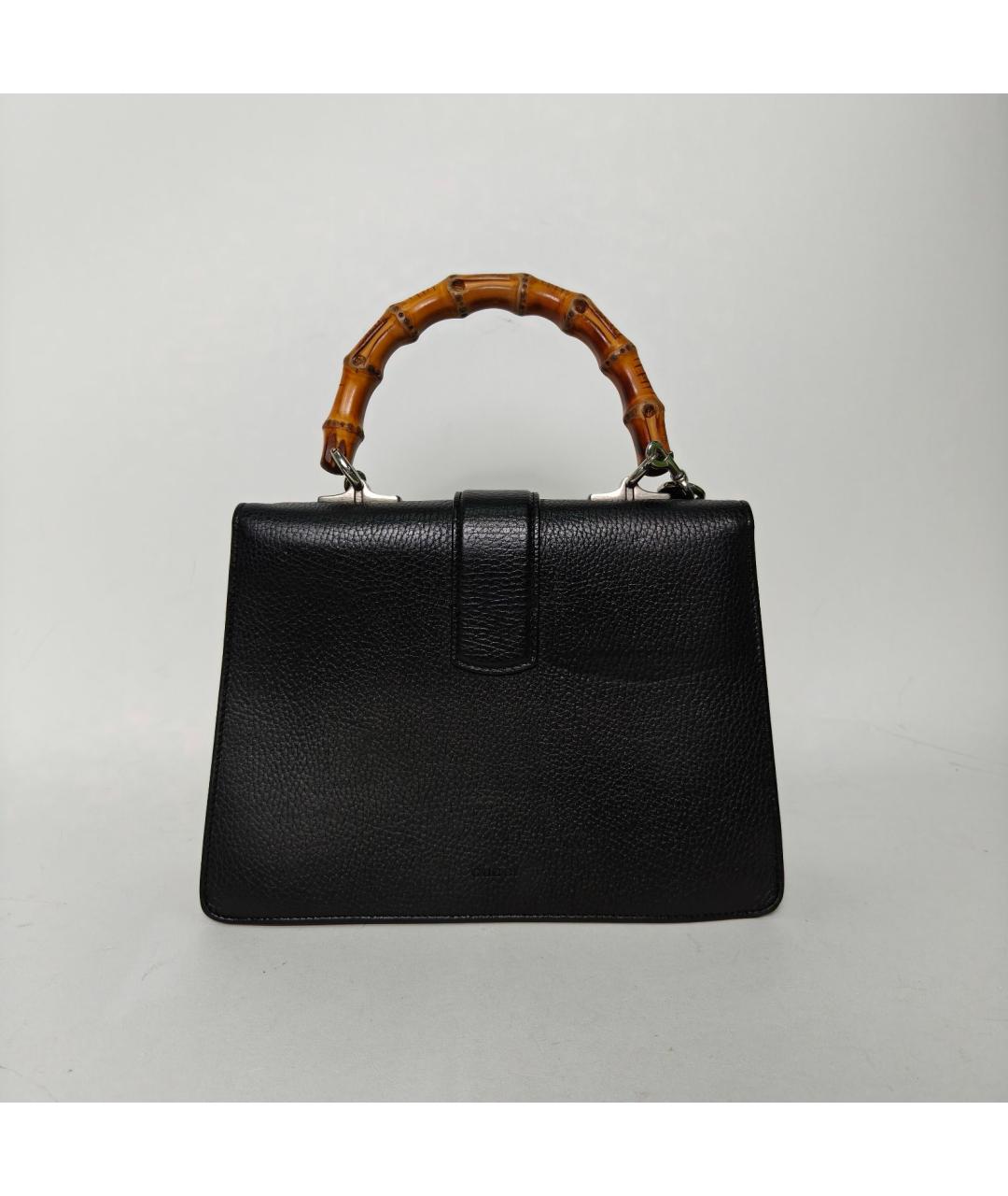 GUCCI Черная кожаная сумка через плечо, фото 4