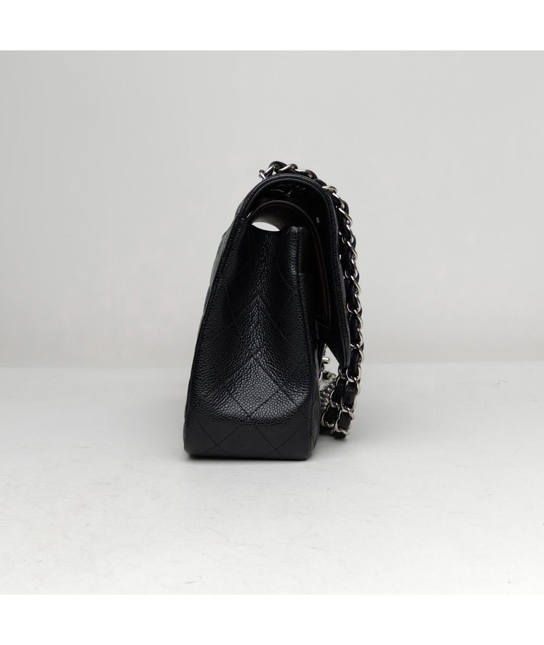 CHANEL Черная кожаная сумка через плечо, фото 5