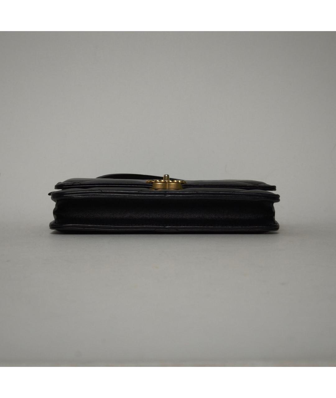 CHANEL Черная кожаная сумка через плечо, фото 6