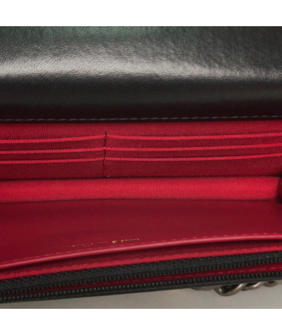 CHANEL Черная кожаная сумка через плечо, фото 8