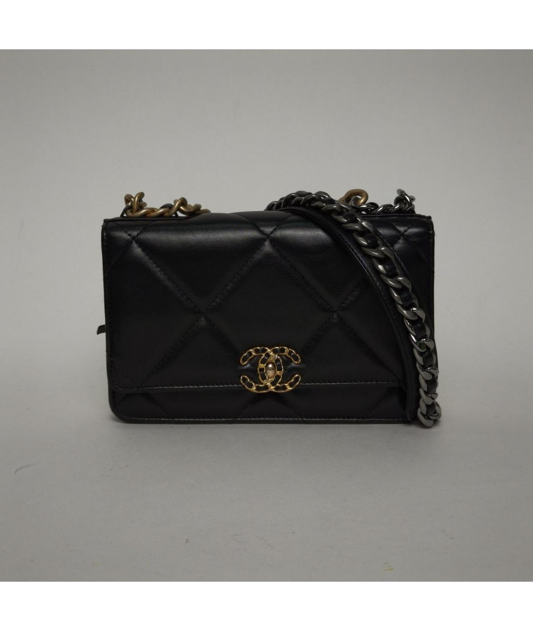 CHANEL Черная кожаная сумка через плечо, фото 2