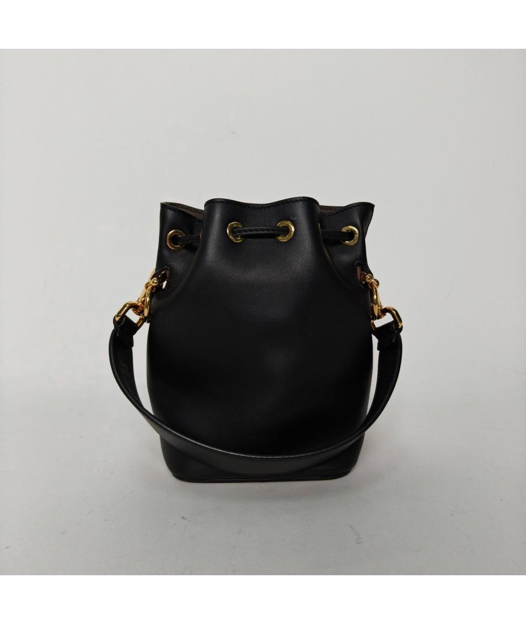 FENDI Черная кожаная сумка через плечо, фото 4