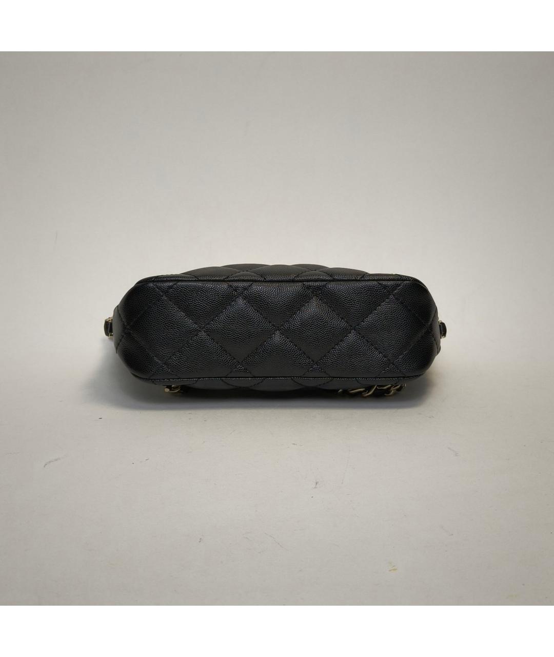 CHANEL Черная кожаная сумка через плечо, фото 6