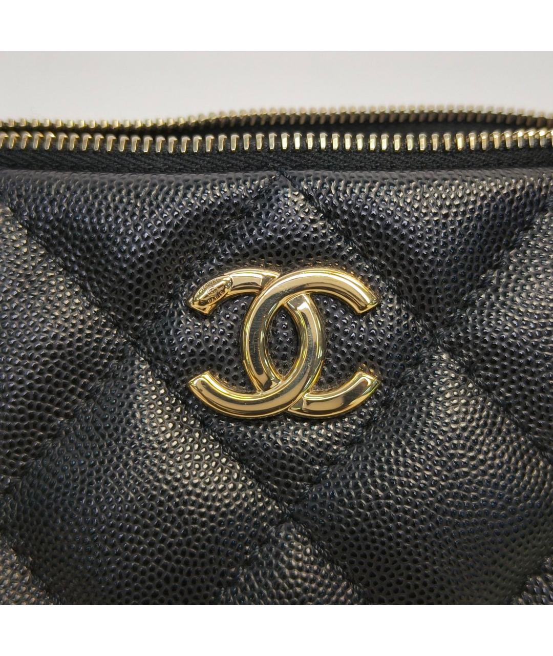 CHANEL Черная кожаная сумка через плечо, фото 7