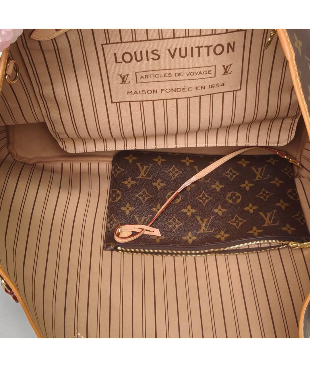 LOUIS VUITTON Коричневая сумка через плечо, фото 7