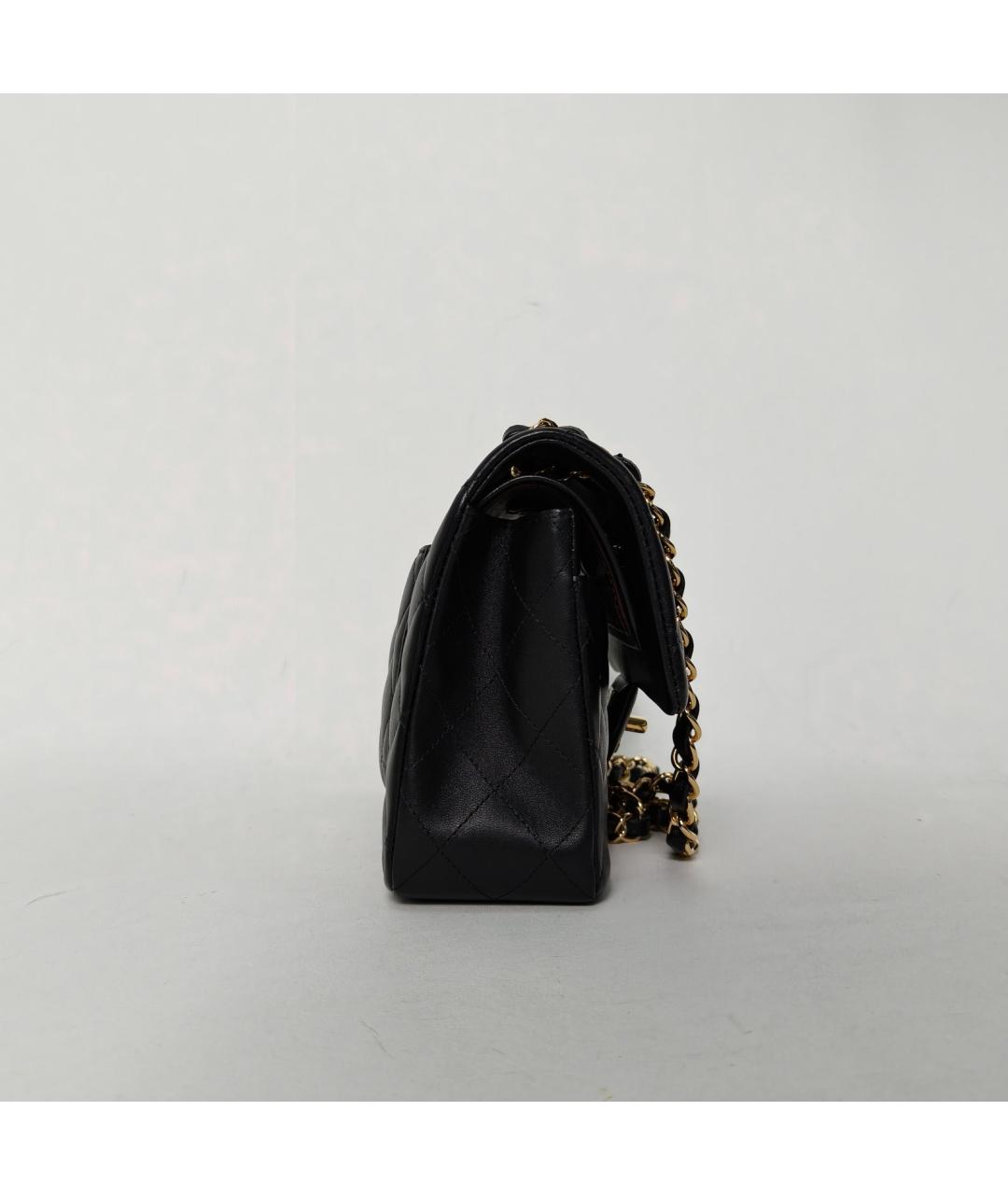 CHANEL Черная кожаная сумка через плечо, фото 3