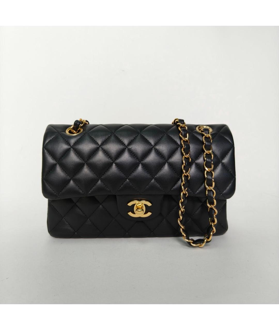 CHANEL Черная кожаная сумка через плечо, фото 2