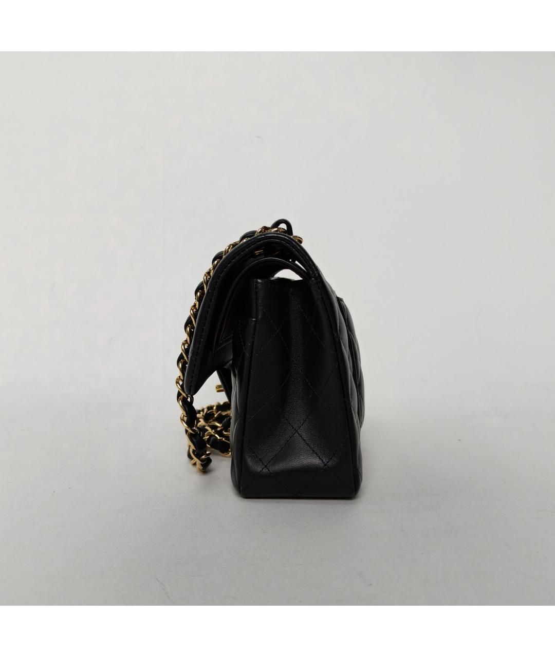 CHANEL Черная кожаная сумка через плечо, фото 5