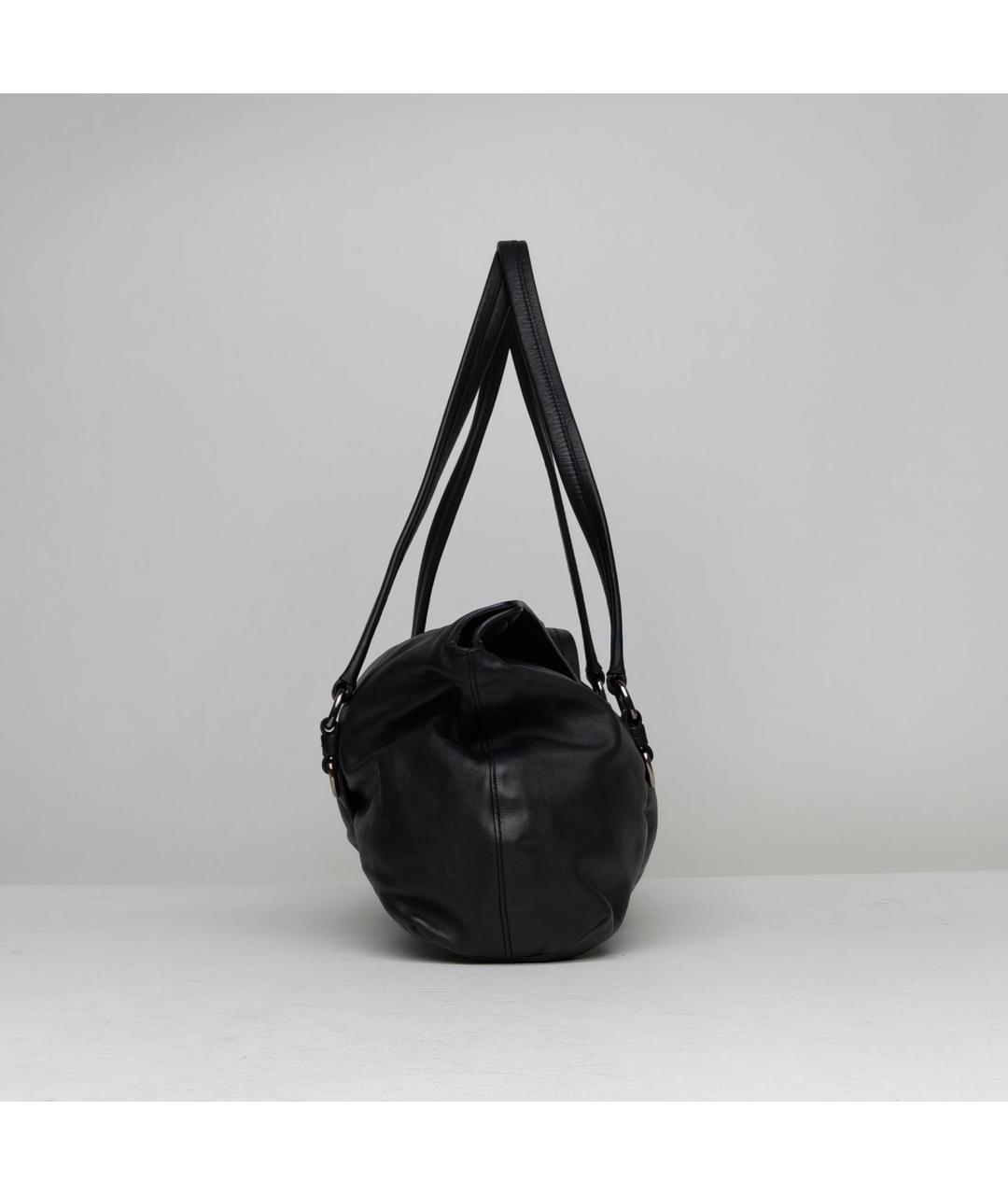 PRADA Черная кожаная сумка через плечо, фото 5