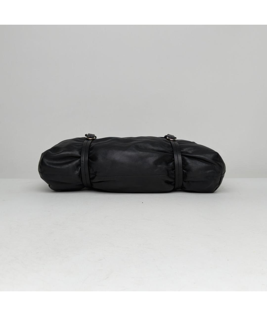 PRADA Черная кожаная сумка через плечо, фото 6