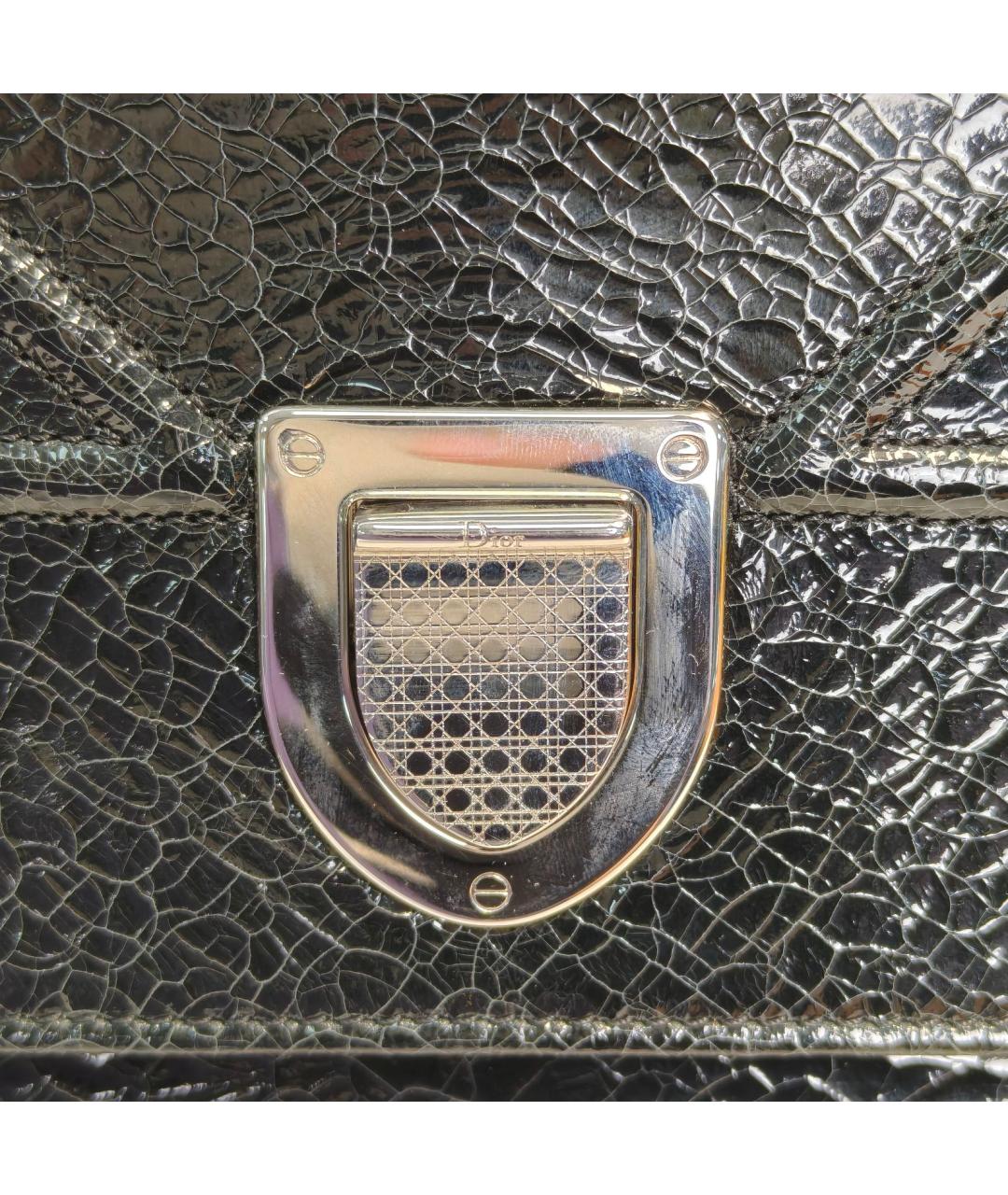 CHRISTIAN DIOR Черная кожаная сумка через плечо, фото 8