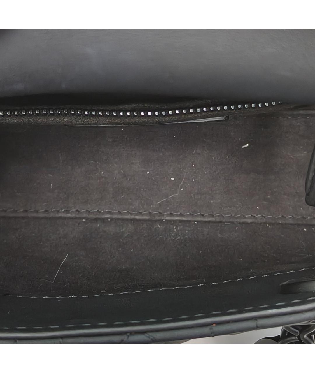 CHRISTIAN DIOR Черная кожаная сумка через плечо, фото 7