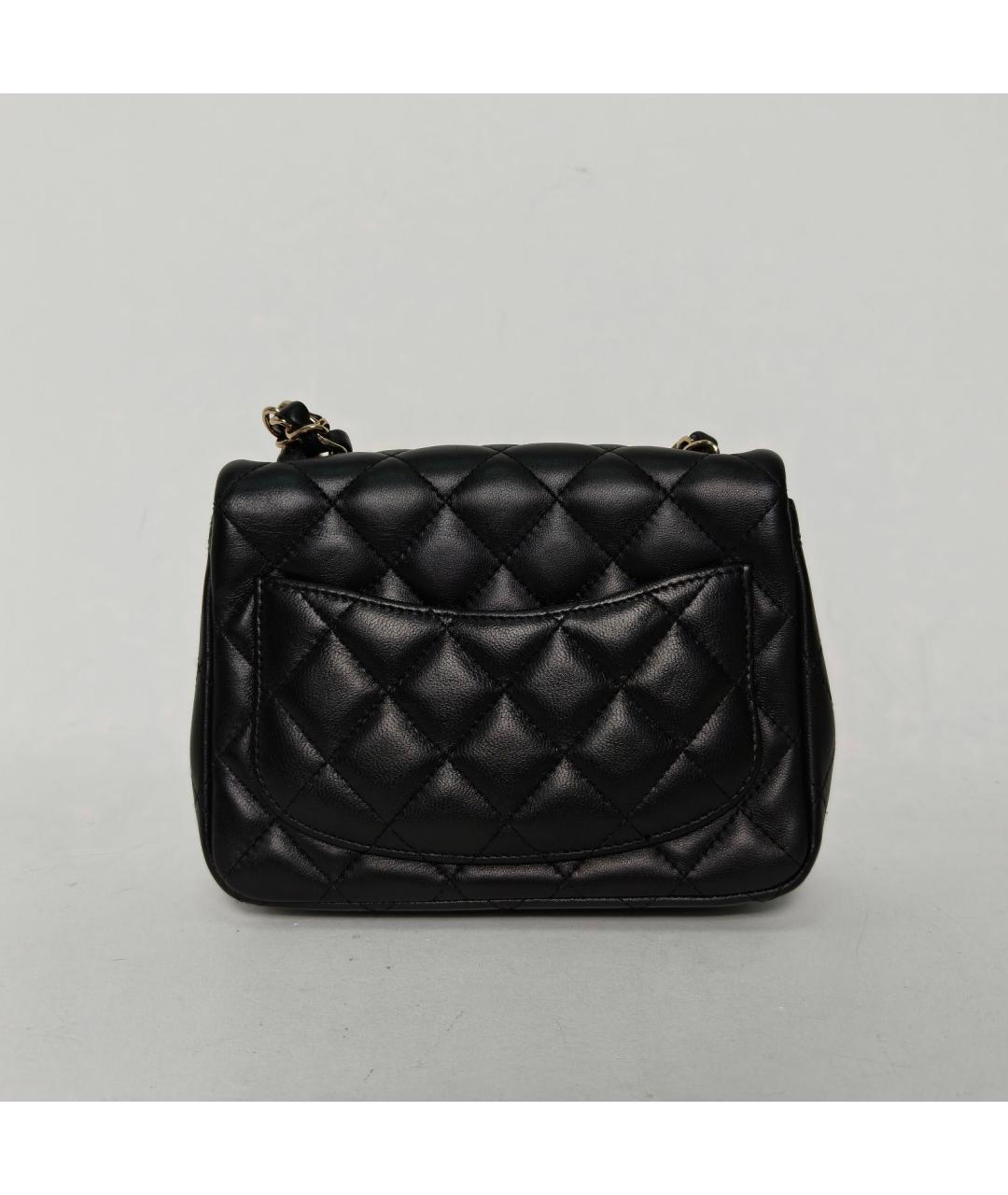 CHANEL Черная кожаная сумка через плечо, фото 3