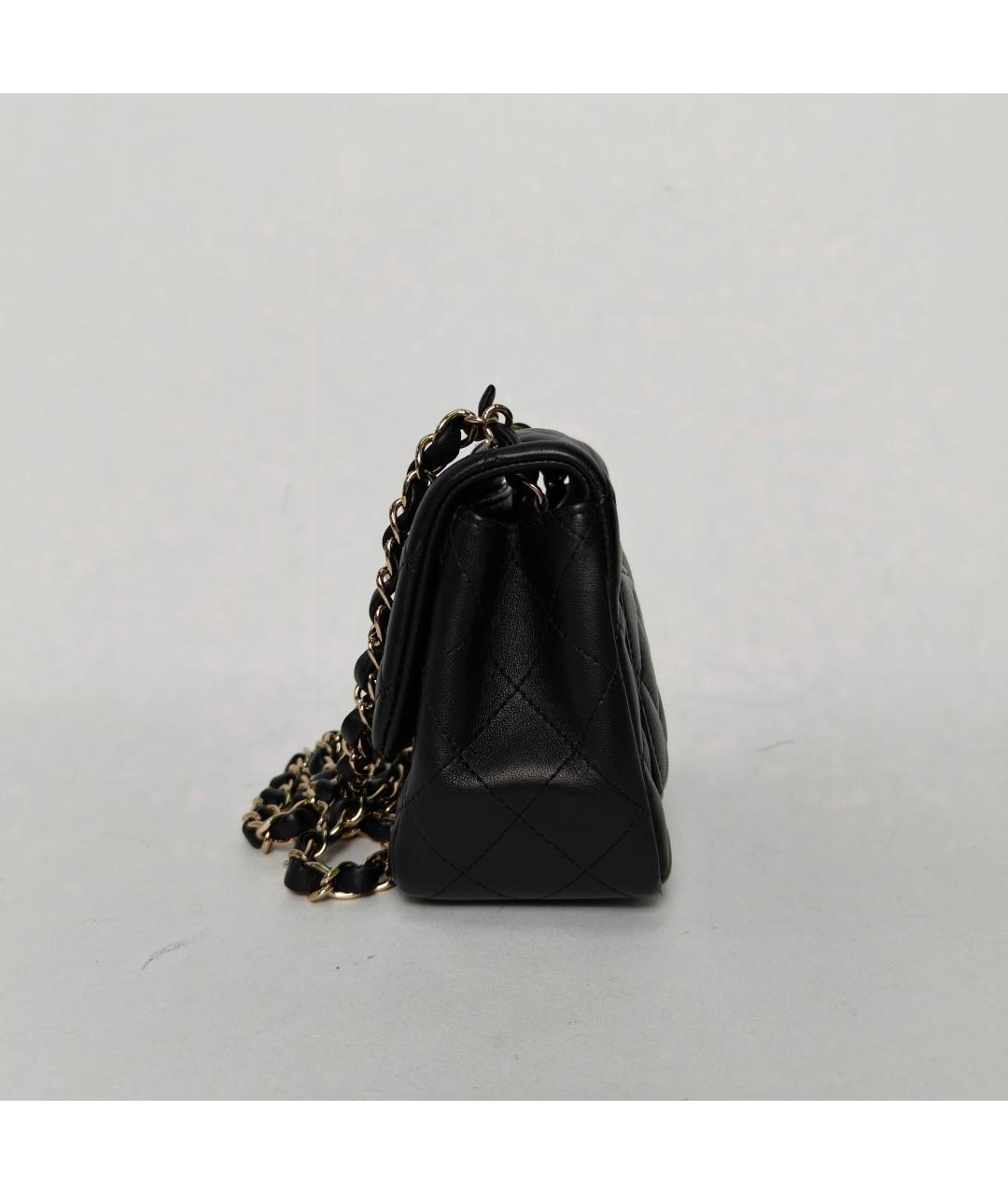 CHANEL Черная кожаная сумка через плечо, фото 2