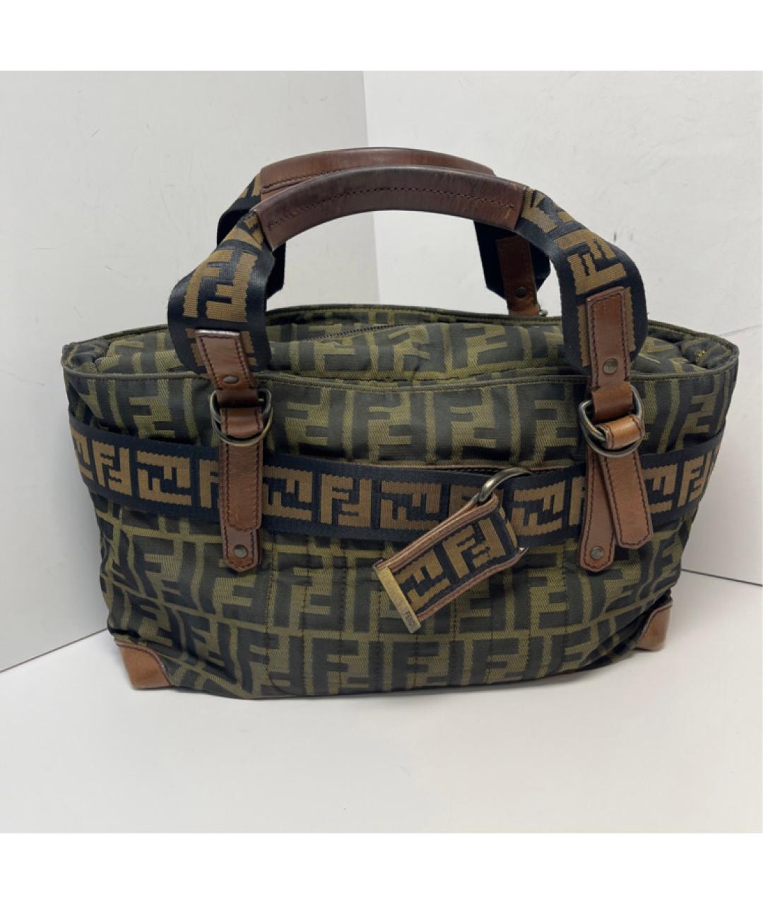 FENDI Тканевая сумка через плечо, фото 8