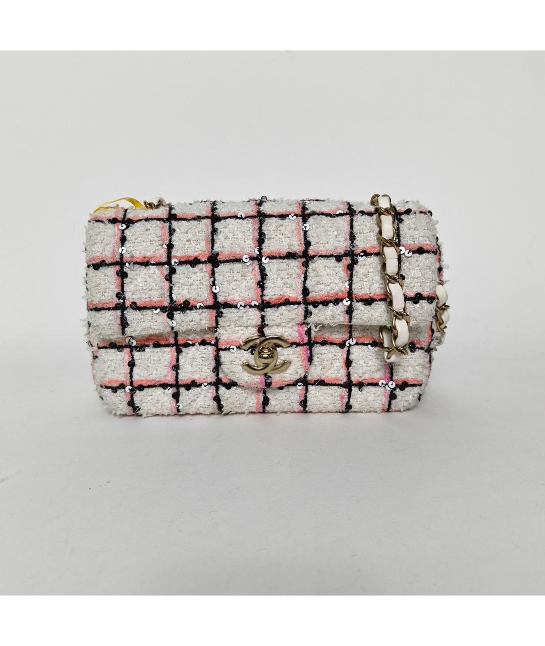 CHANEL Белая сумка через плечо, фото 2