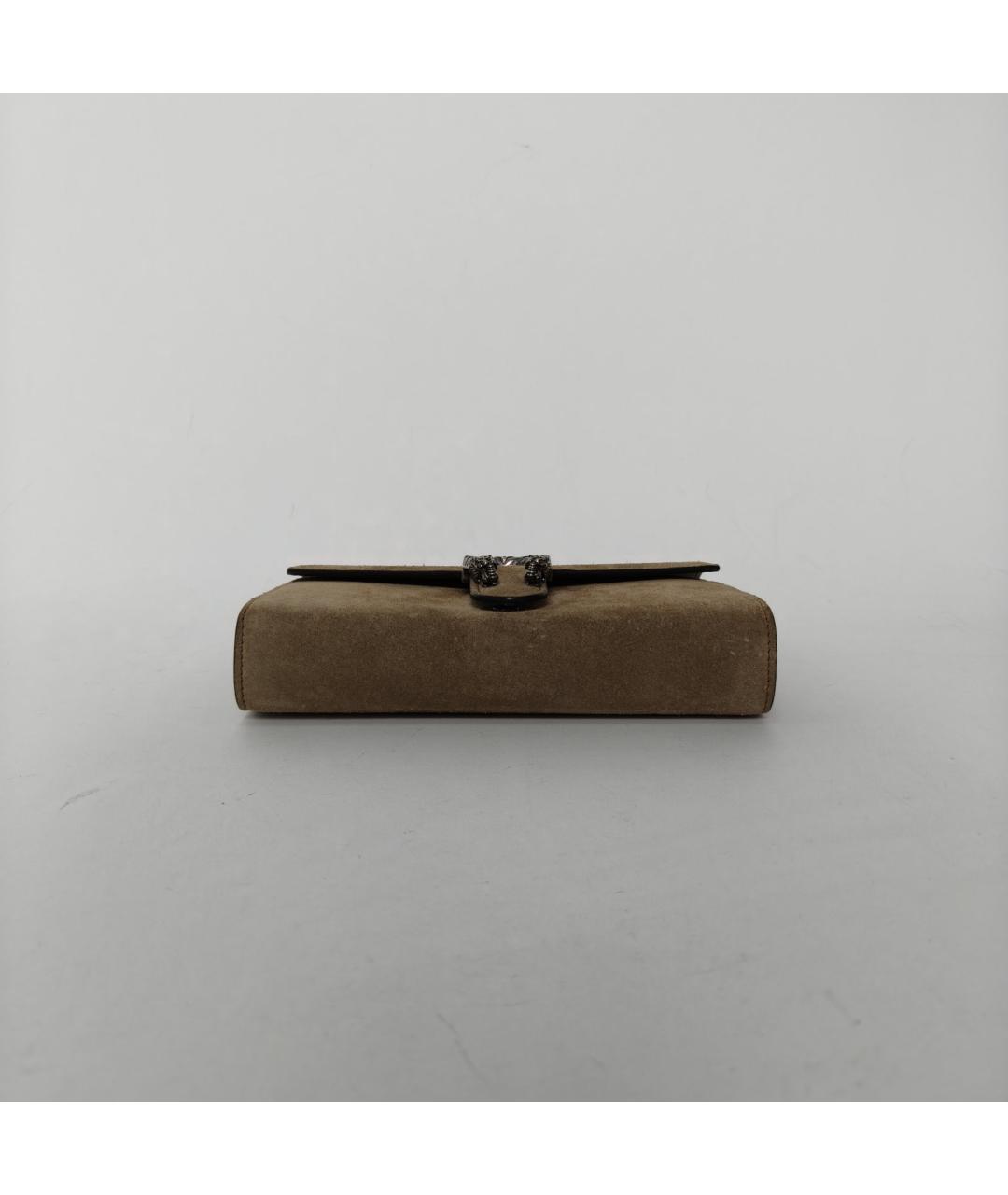 GUCCI Коричневая замшевая сумка через плечо, фото 6