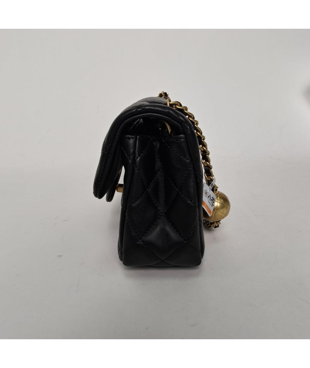 CHANEL Черная кожаная сумка через плечо, фото 3