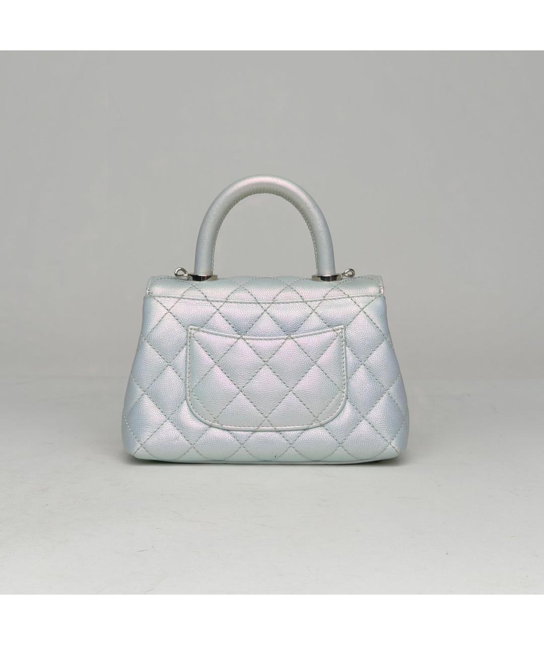 CHANEL Кожаная сумка с короткими ручками, фото 4