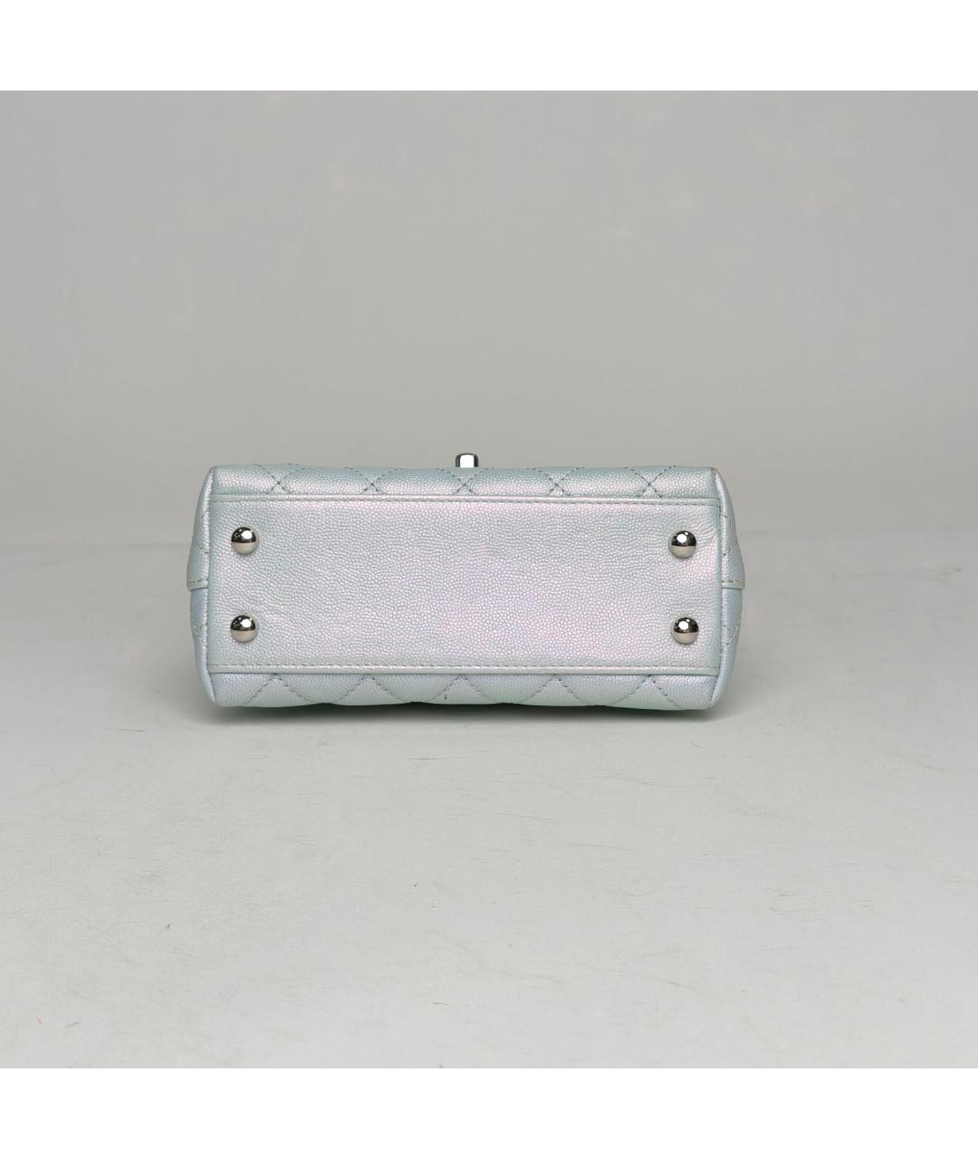 CHANEL Кожаная сумка с короткими ручками, фото 6