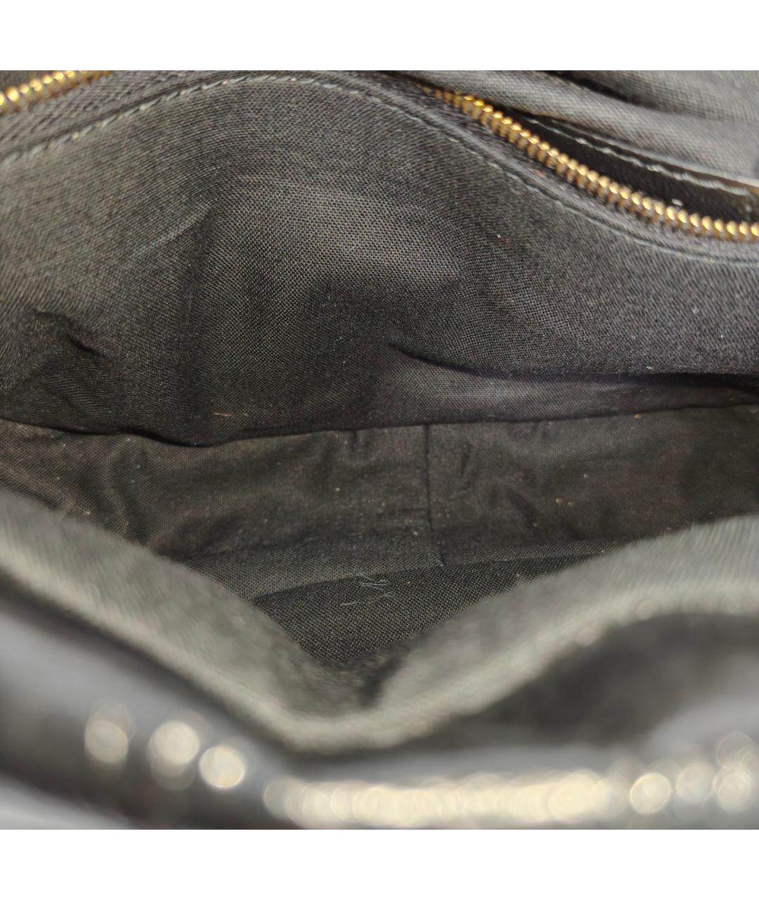 BALENCIAGA Черная кожаная сумка через плечо, фото 8