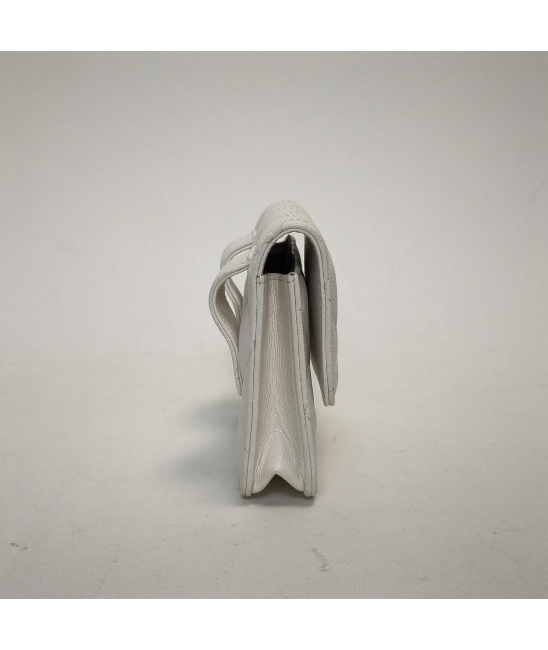 CHANEL Белая кожаная сумка через плечо, фото 5