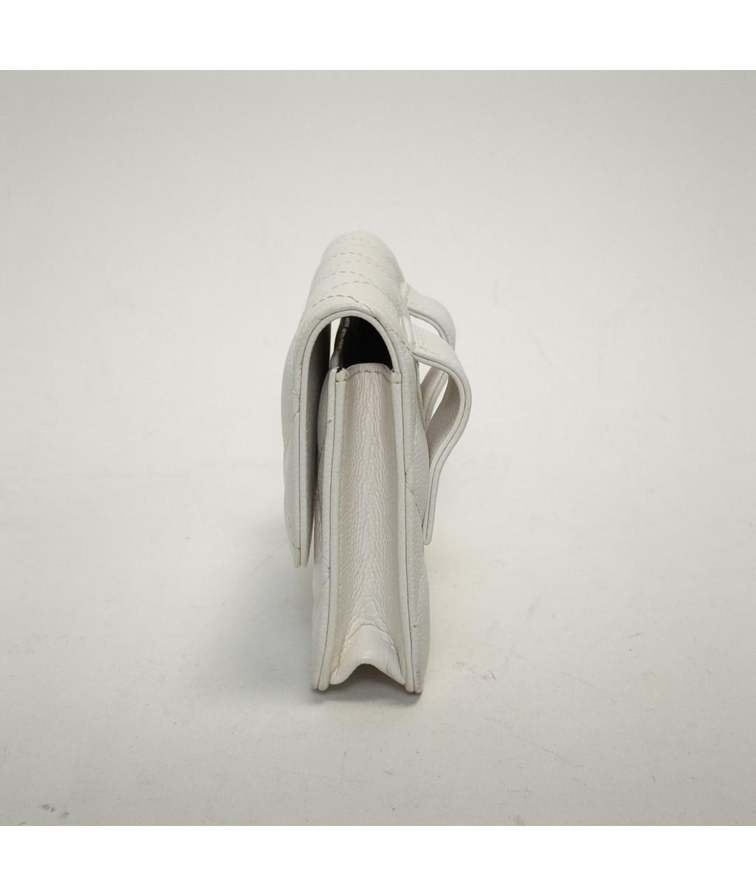 CHANEL Белая кожаная сумка через плечо, фото 3