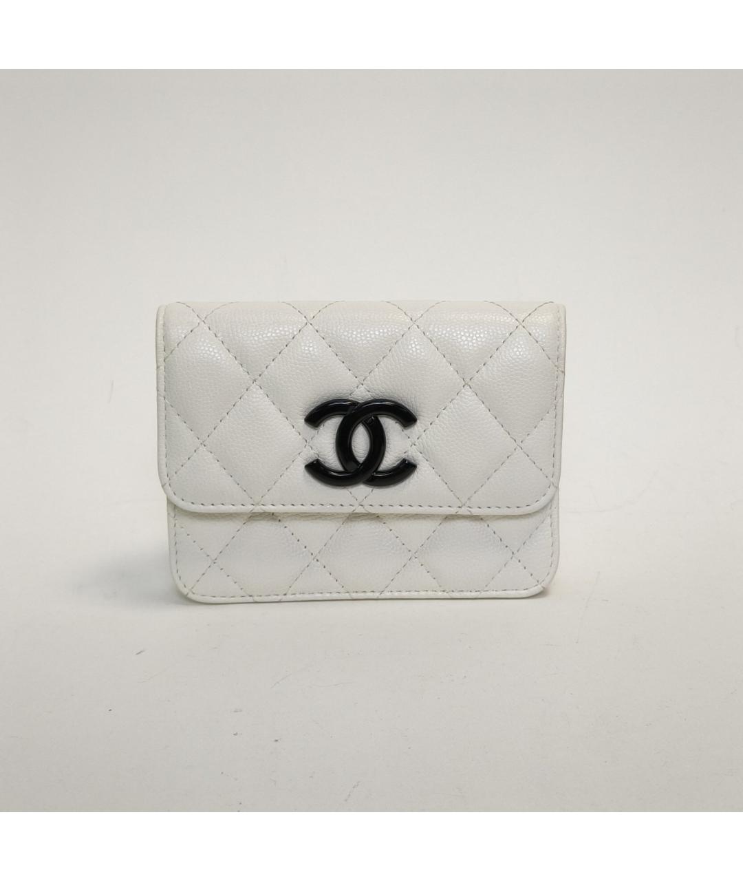 CHANEL Белая кожаная сумка через плечо, фото 9