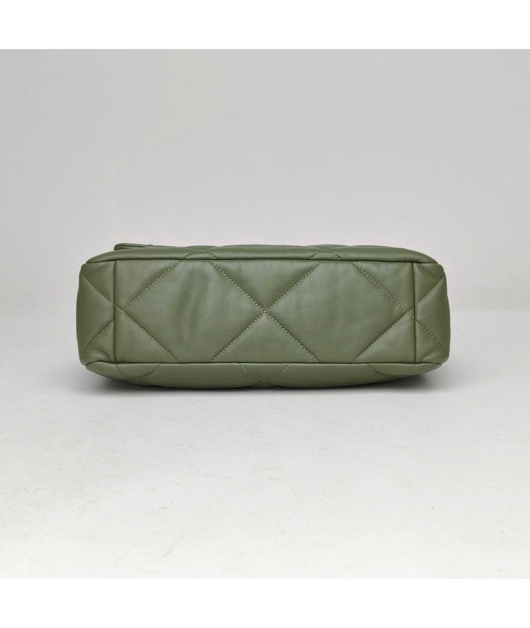 CHANEL Зеленая кожаная сумка через плечо, фото 6