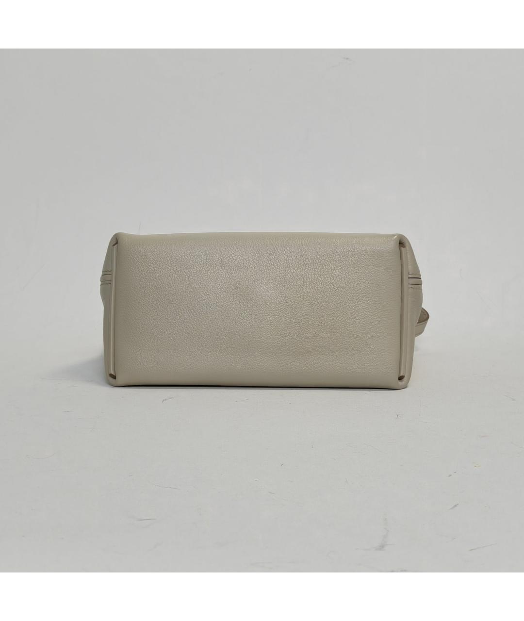HERMES Бежевая кожаная сумка через плечо, фото 6