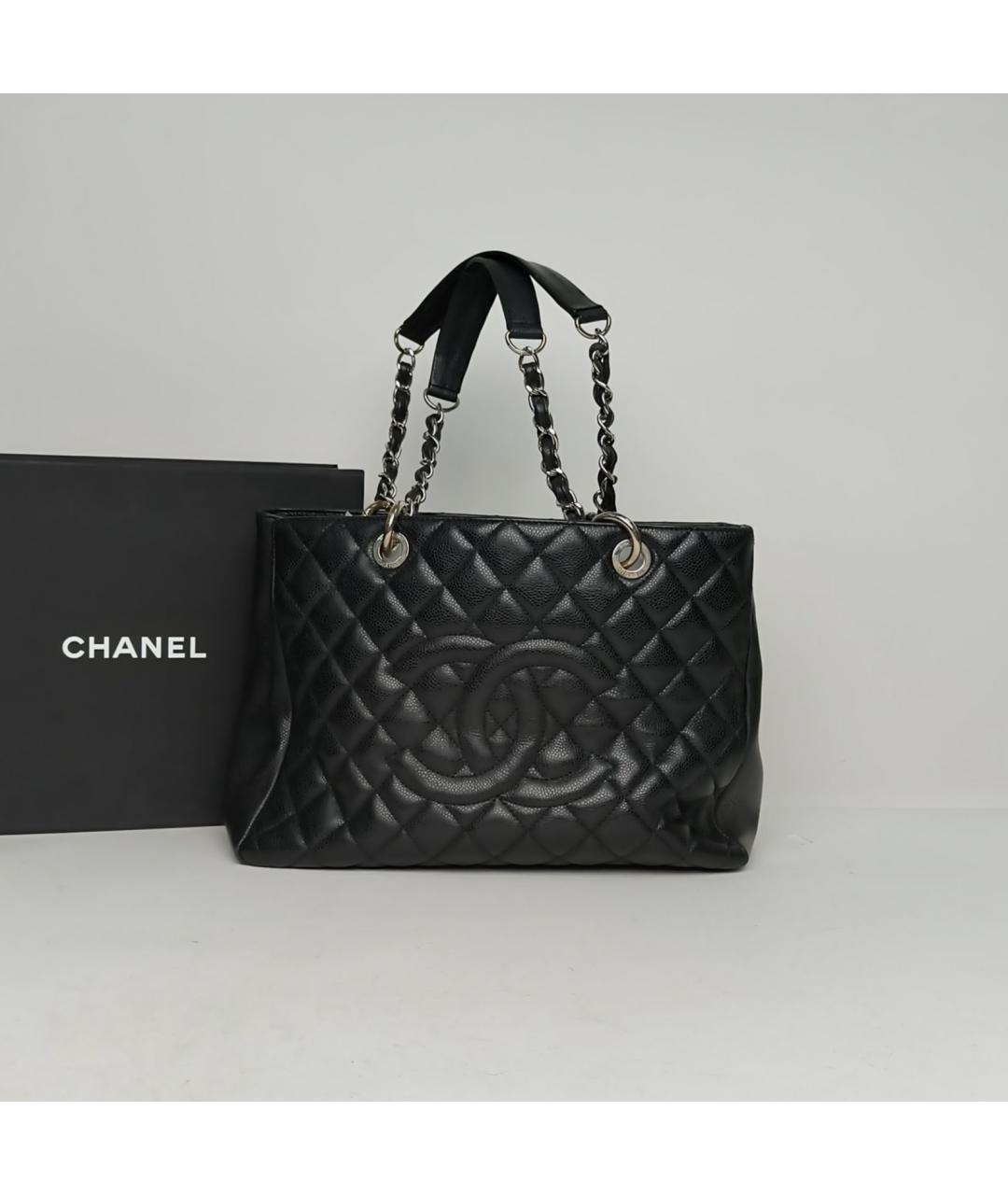 CHANEL Черная кожаная сумка через плечо, фото 9