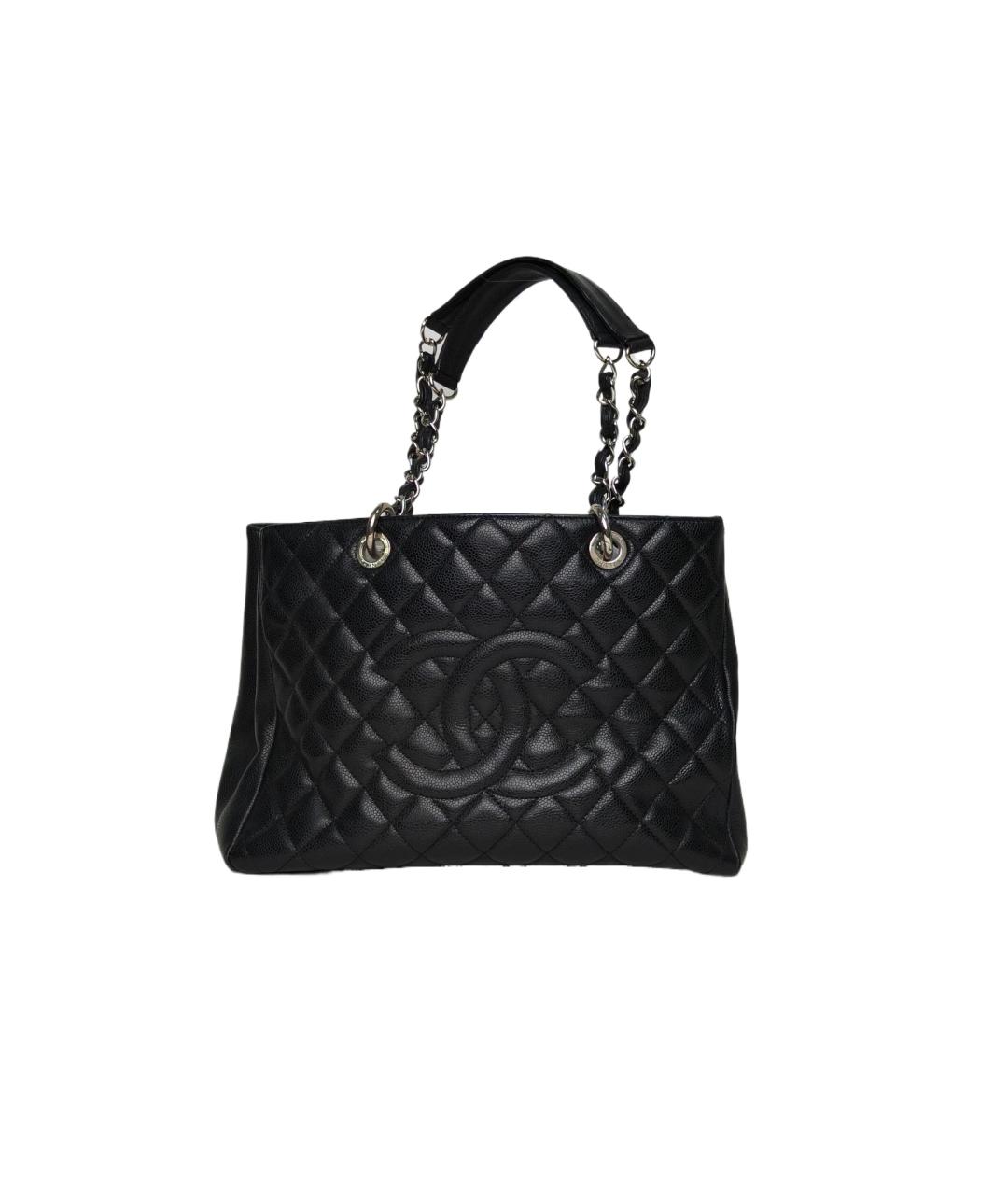 CHANEL Черная кожаная сумка через плечо, фото 1