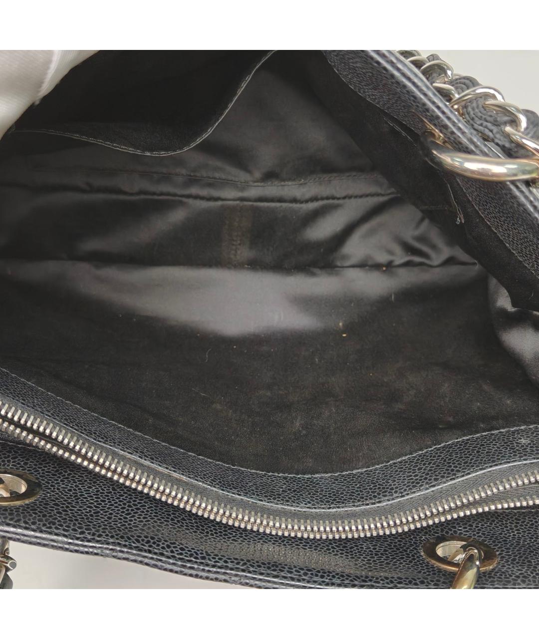 CHANEL Черная кожаная сумка через плечо, фото 8