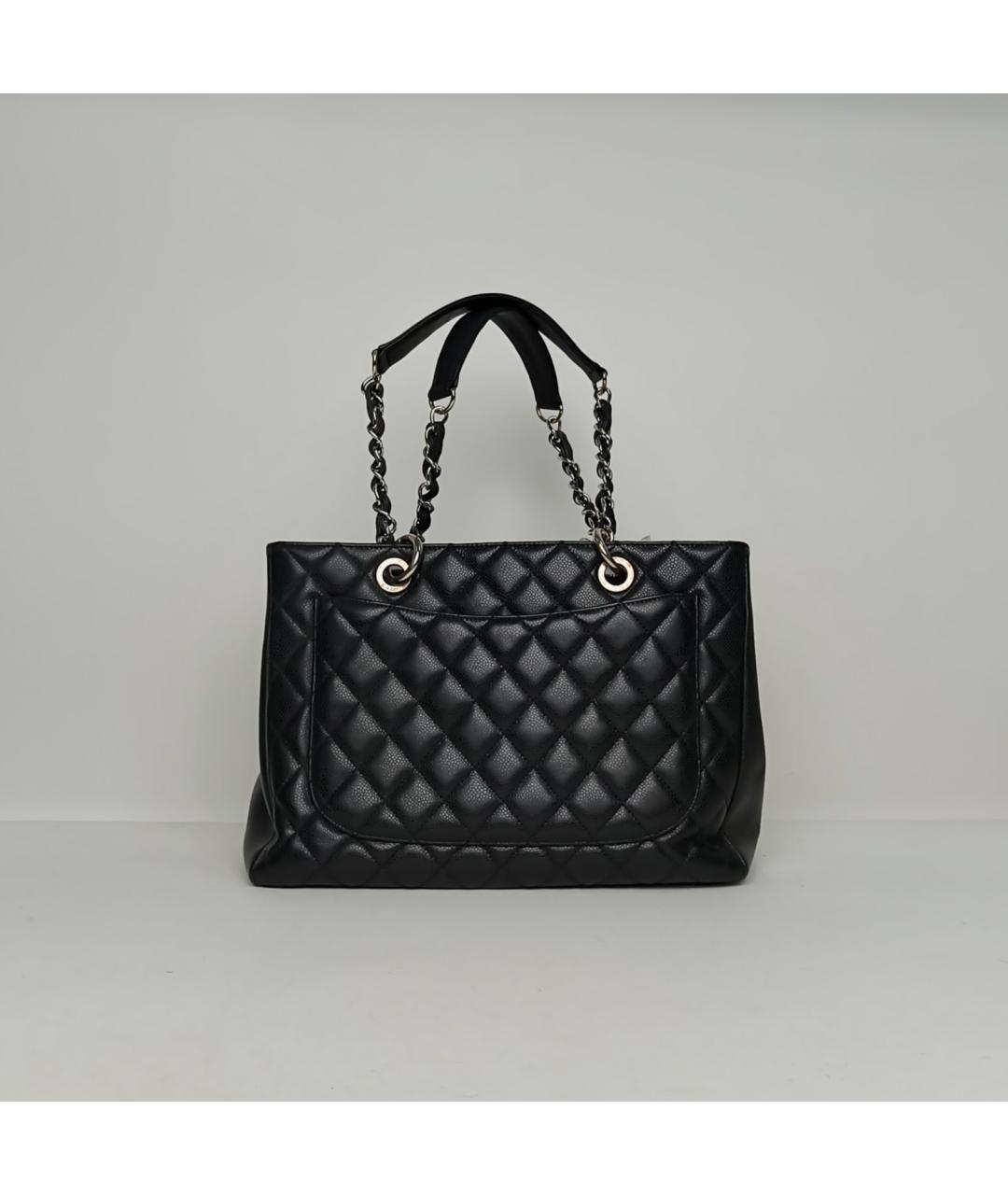 CHANEL Черная кожаная сумка через плечо, фото 4