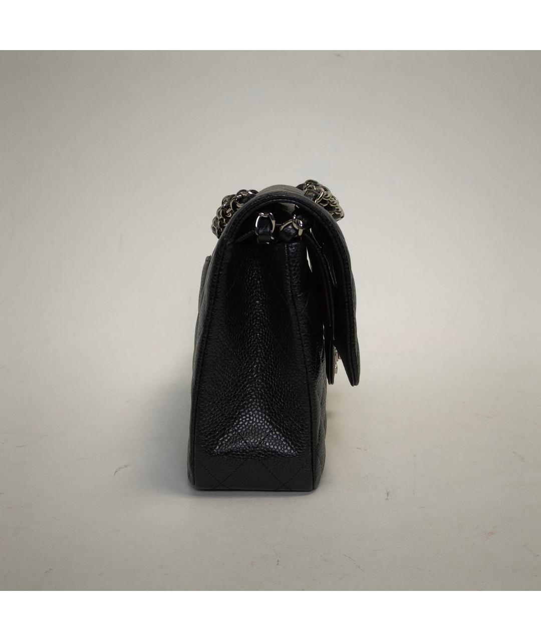 CHANEL Черная кожаная сумка через плечо, фото 5