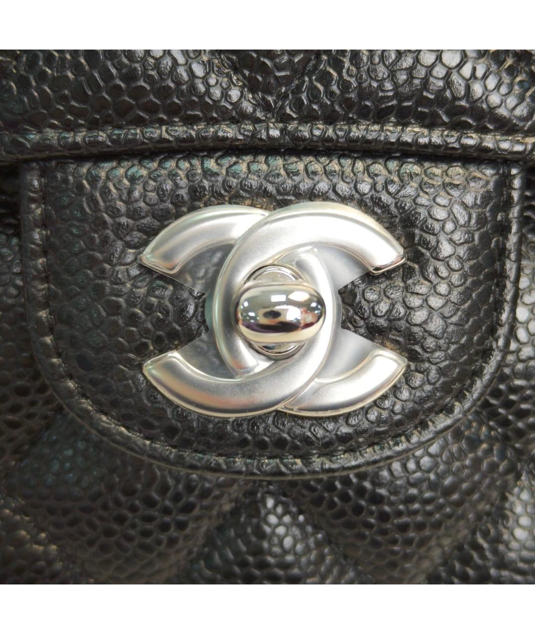 CHANEL Черная кожаная сумка через плечо, фото 8