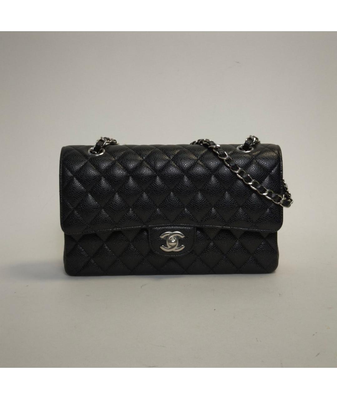 CHANEL Черная кожаная сумка через плечо, фото 2