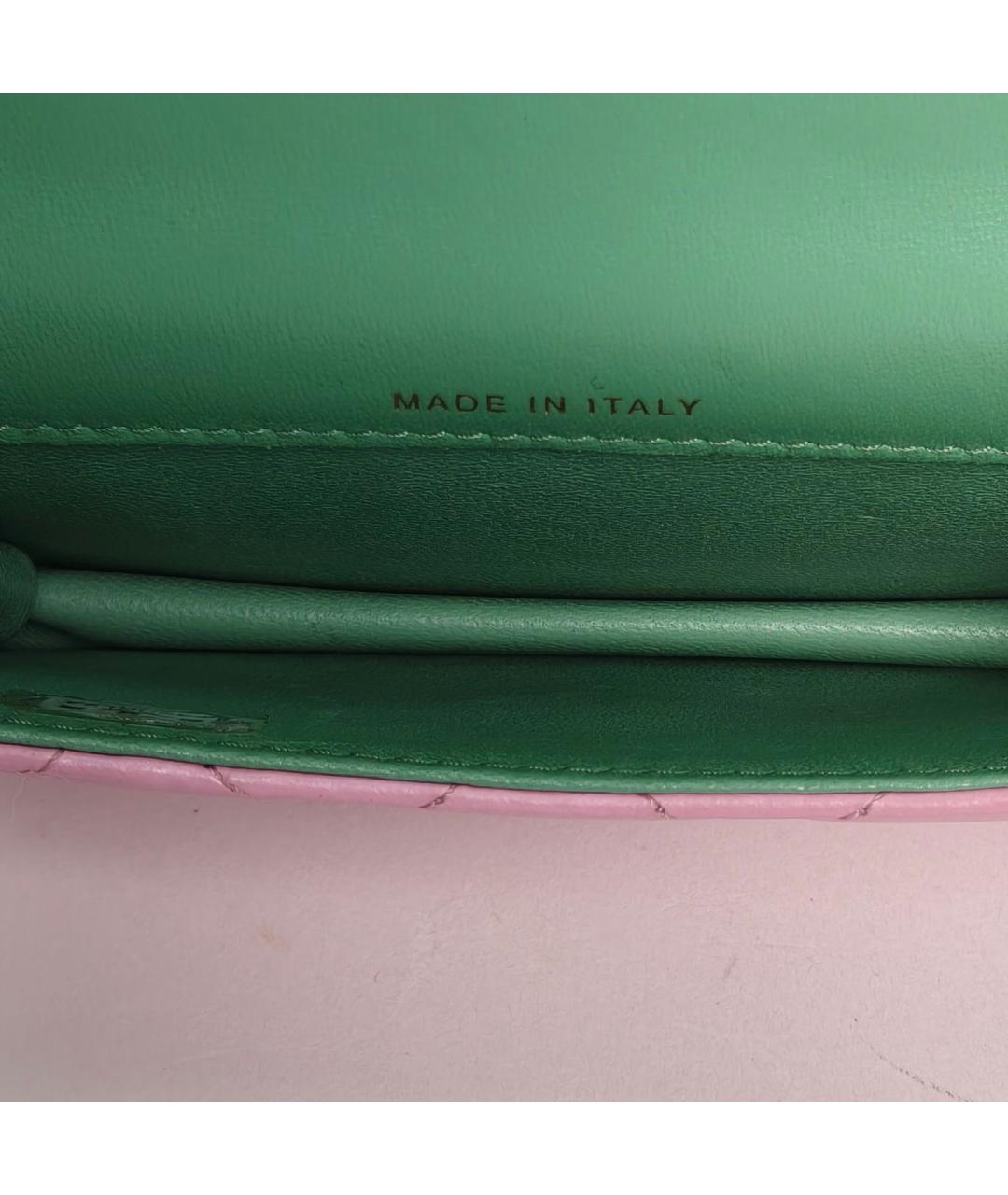 CHANEL Розовая кожаная сумка через плечо, фото 3