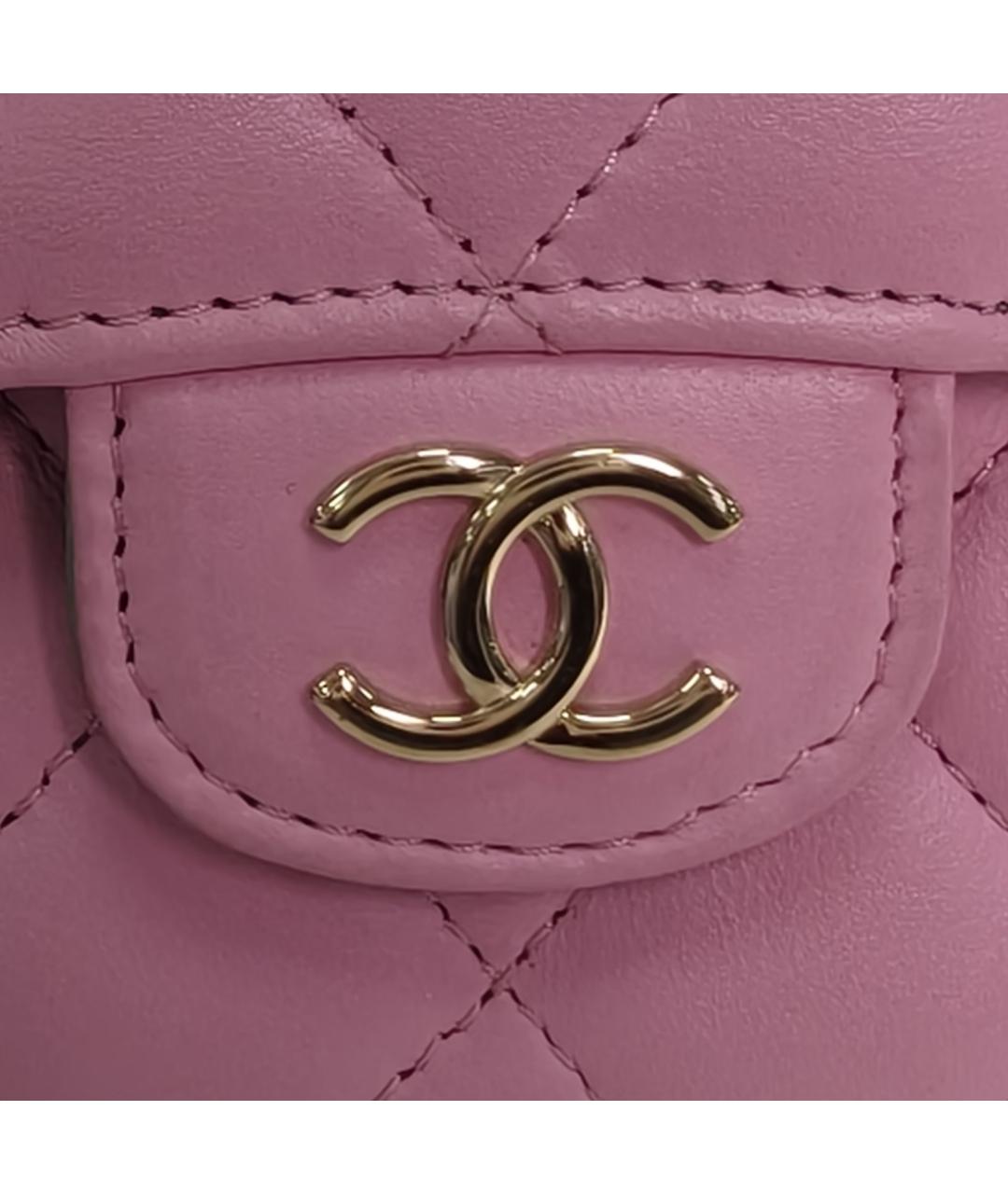 CHANEL Розовая кожаная сумка через плечо, фото 2