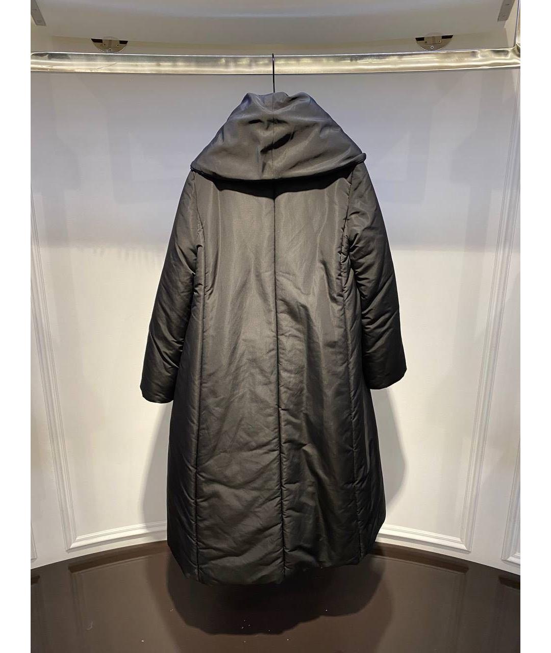 EMPORIO ARMANI Черное пальто, фото 2