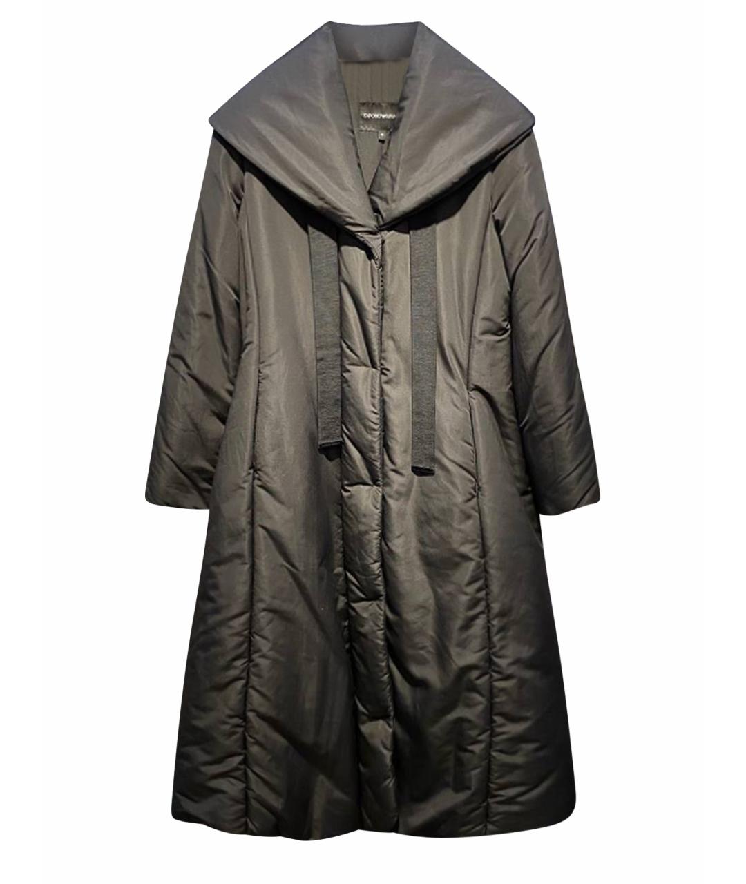 EMPORIO ARMANI Черное пальто, фото 1